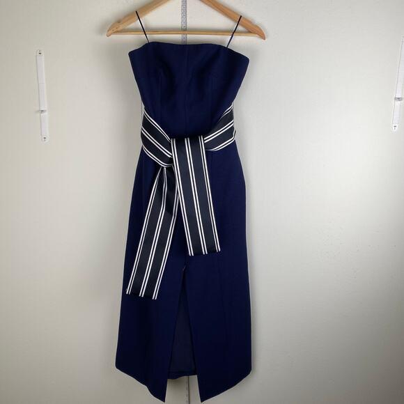 C/MEO Collective Navy Strapless Midi Dress - Picture 7 of 14
